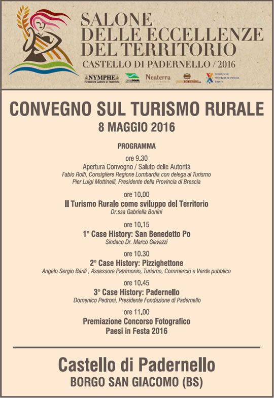 programma del convegno turismo rurale